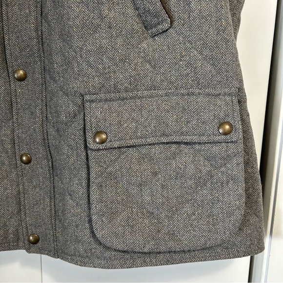 Jos A Bank 1905 Outerwear Big & Tall Size 3X Gray Brown Quilted Outerwear Vest - Picture 5 of 14